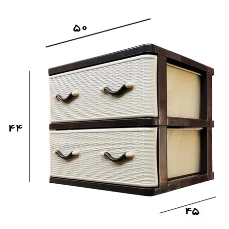 فایل کشویی الوند پلاستیک طرح حصیری کد402